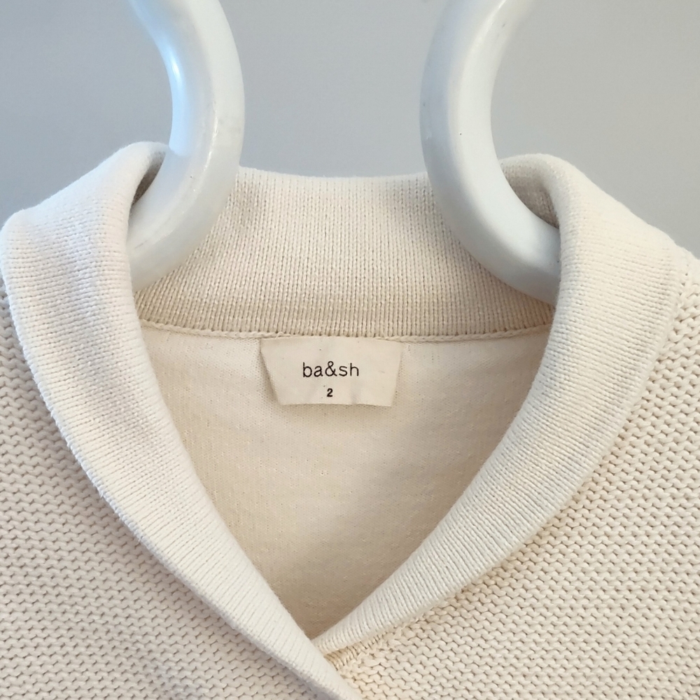 Ba&sh Ivory Cardigan Empire Waist Sweater size 2 - Picture 5 of 12
